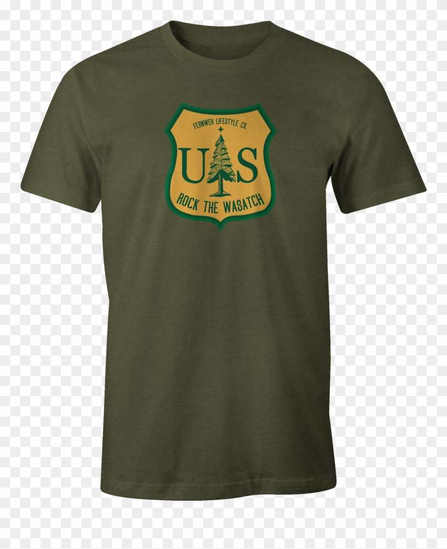 Forest Service Shield Rock The Wasatch Png Forest Service - Active Shirt Clipart