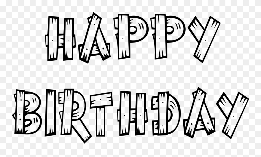 This Png File Is About Anniversary - Wood Happy Birthday Png Clipart