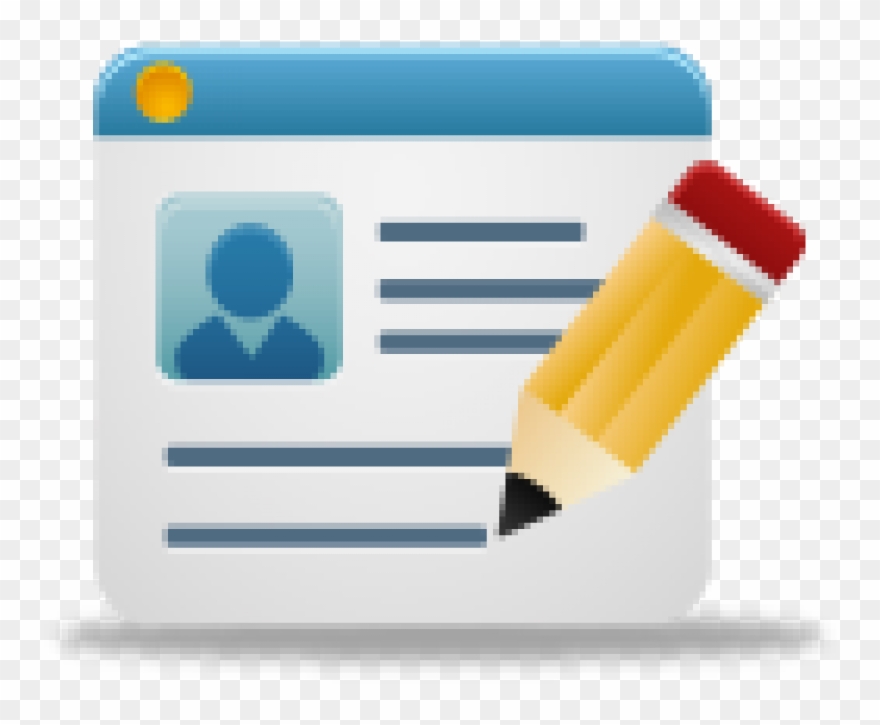 Sign Up Icon - Edit Profile Clipart