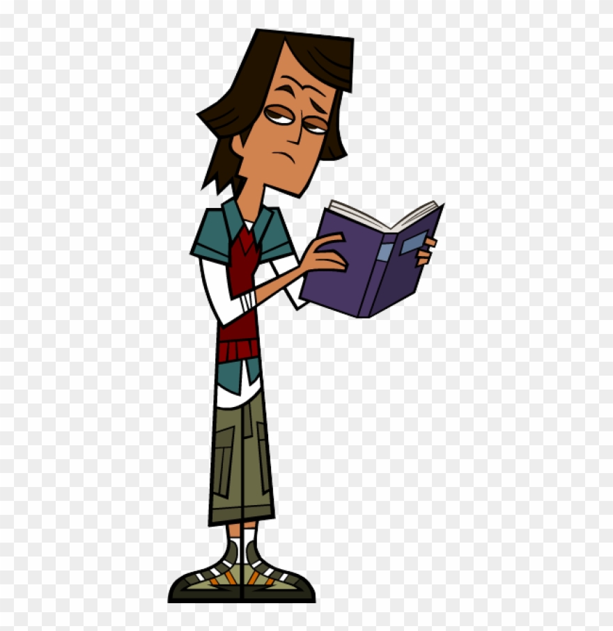 Noah - Total Drama Noah Reading Clipart