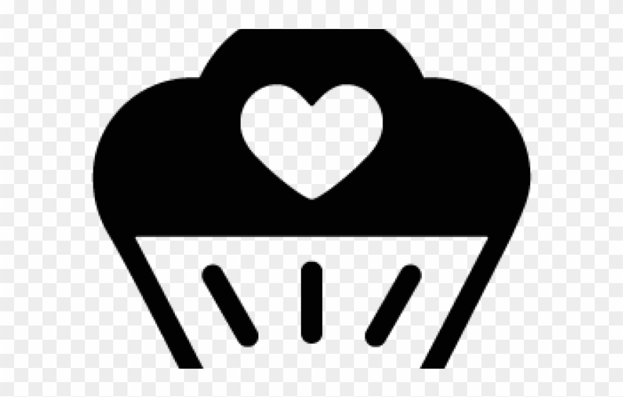 Heart Clipart Cupcake - Png Download