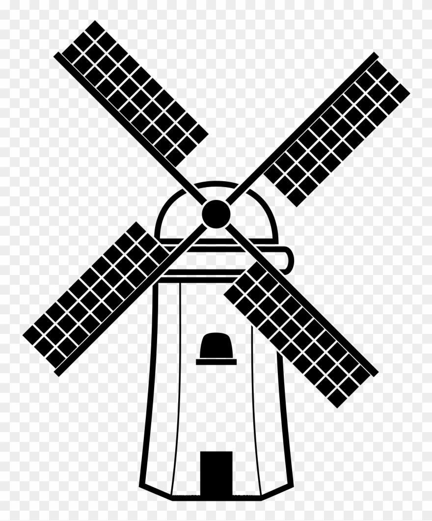 Windmill Coloring Page - Charleville Castle Floor Plan Clipart