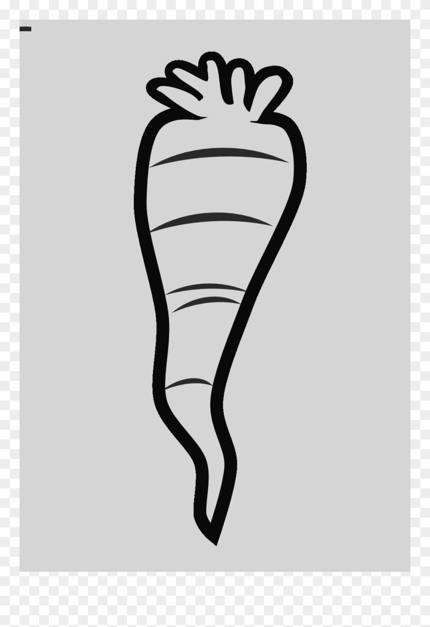 Carrot Black And White Png Clipart