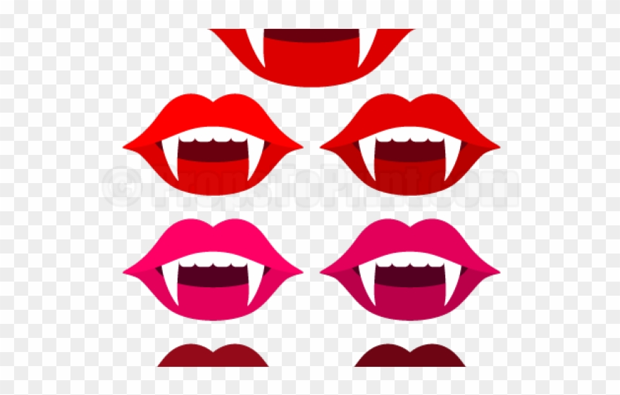 Lips Clipart Vampire - Png Download