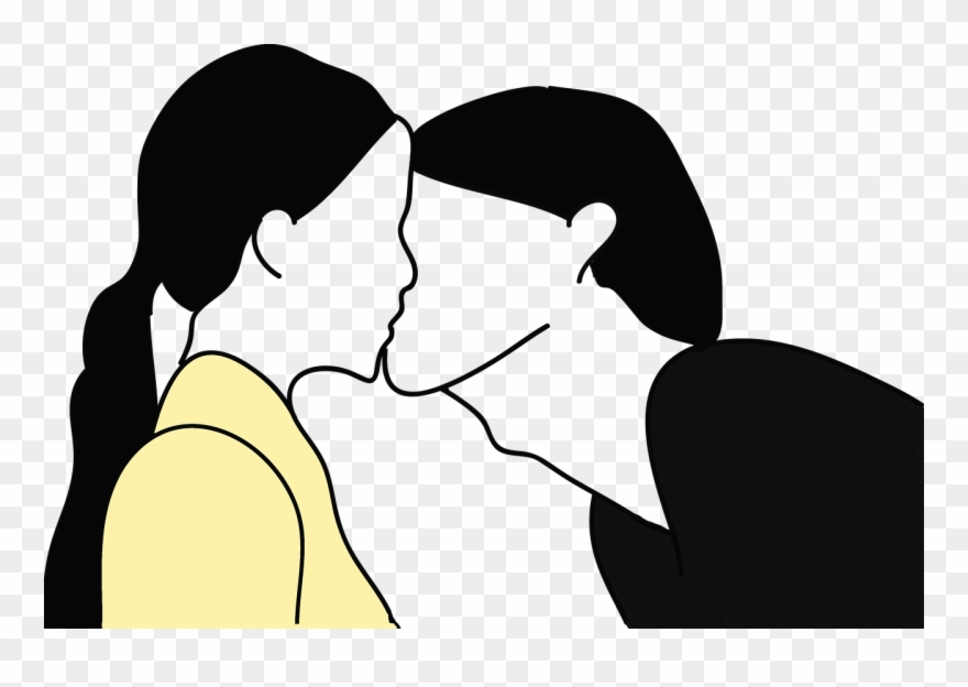 Pareja Beso Png Clipart