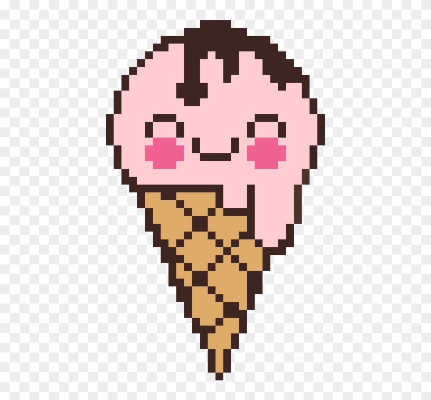 Kawaii Ice Cream - Toriel Pixel Art Clipart