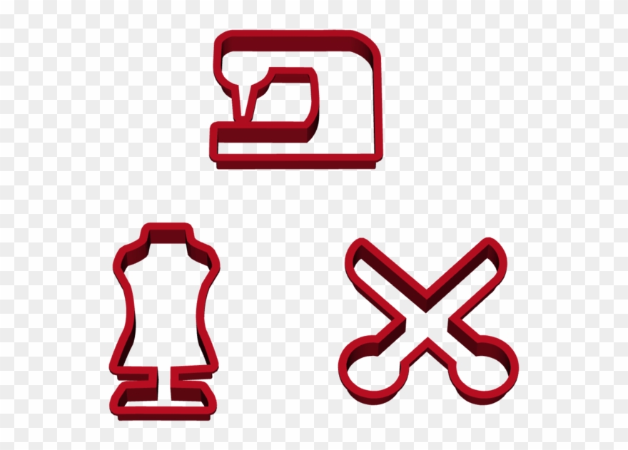 Cookie Cutter Set Of Three Clipart