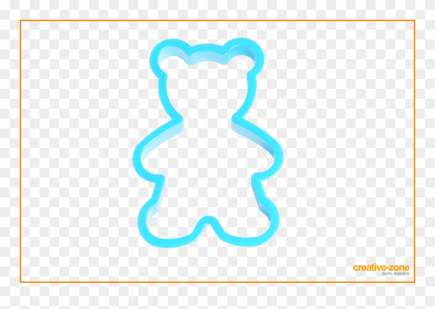 Blue Cookie Cutter, Bear Clipart