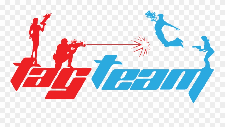 Tag Team Laser Tag Clipart