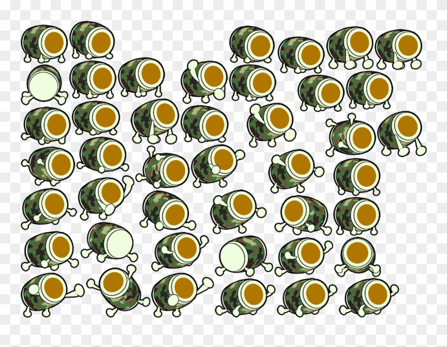 Click For Full Sized Image Camouflage - Taiko No Tatsujin Yomogimaru Clipart