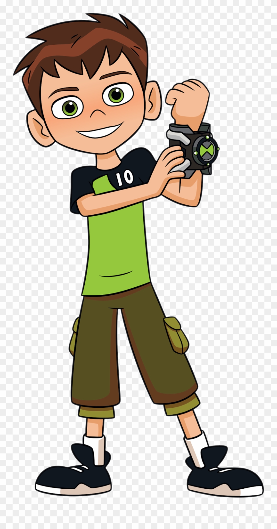 Cartoon Characters Ben 10 Png Alien Head Clip Art Cute - Ben 10 Reboot Ben Transparent Png
