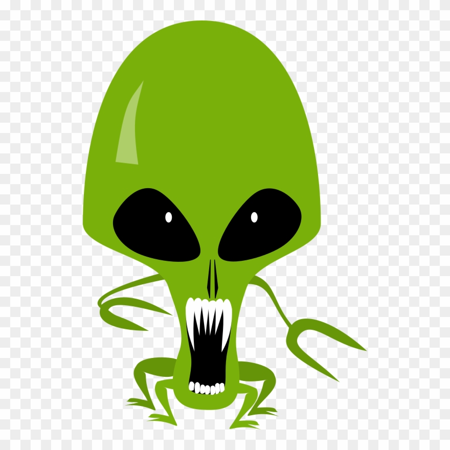 Clipart Of Sci, Alien And Alien Two - Cartoon Alien Transparent - Png Download