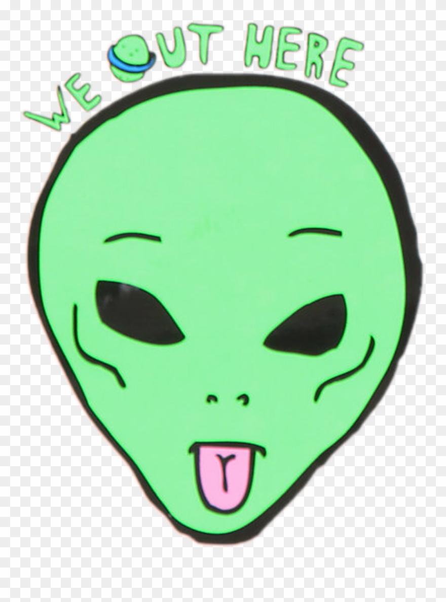Ripndip Sticker - Alien Sticking Tongue Out Clipart