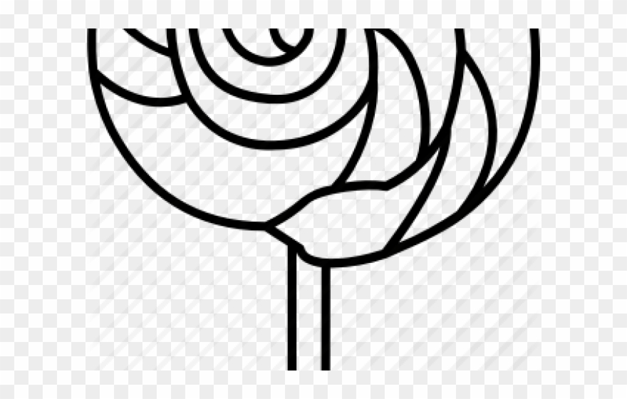 Drawn Lollipop Lolly Pop - Line Art Clipart