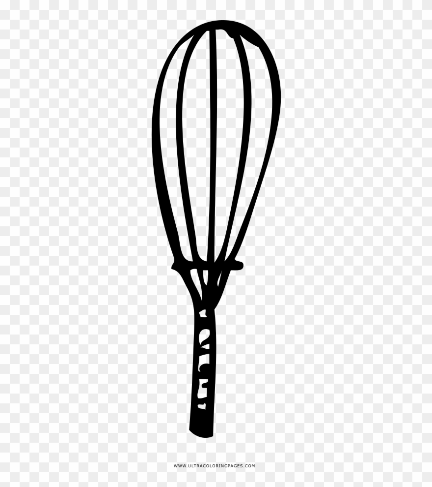 Whisk Coloring Page - Illustration Clipart