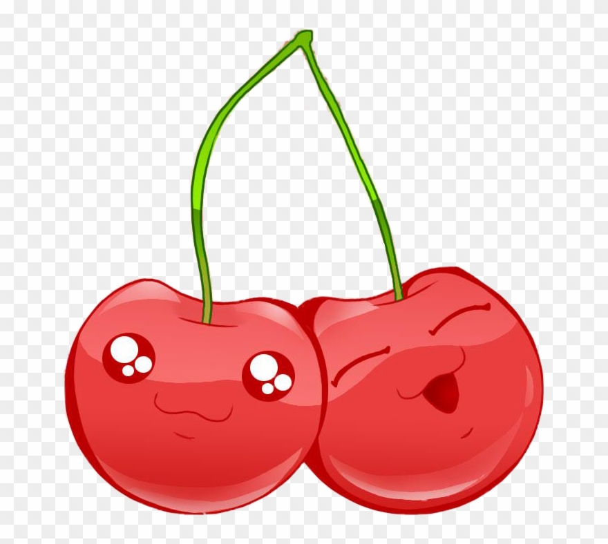 Cherry Kawaii Madewithpicsart Freetoedit Freetoedit - Chibi Cherry Clipart