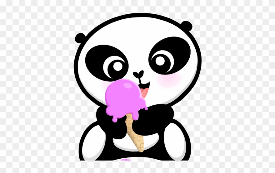 Panda Clipart Ice Cream - Happy Valentines Day Oso Panda - Png Download