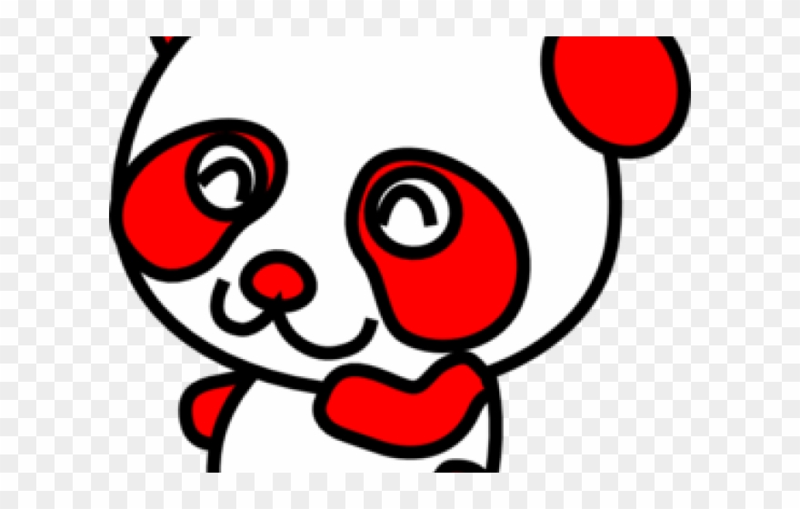 Red Panda Clipart Easy - Red And White Panda - Png Download