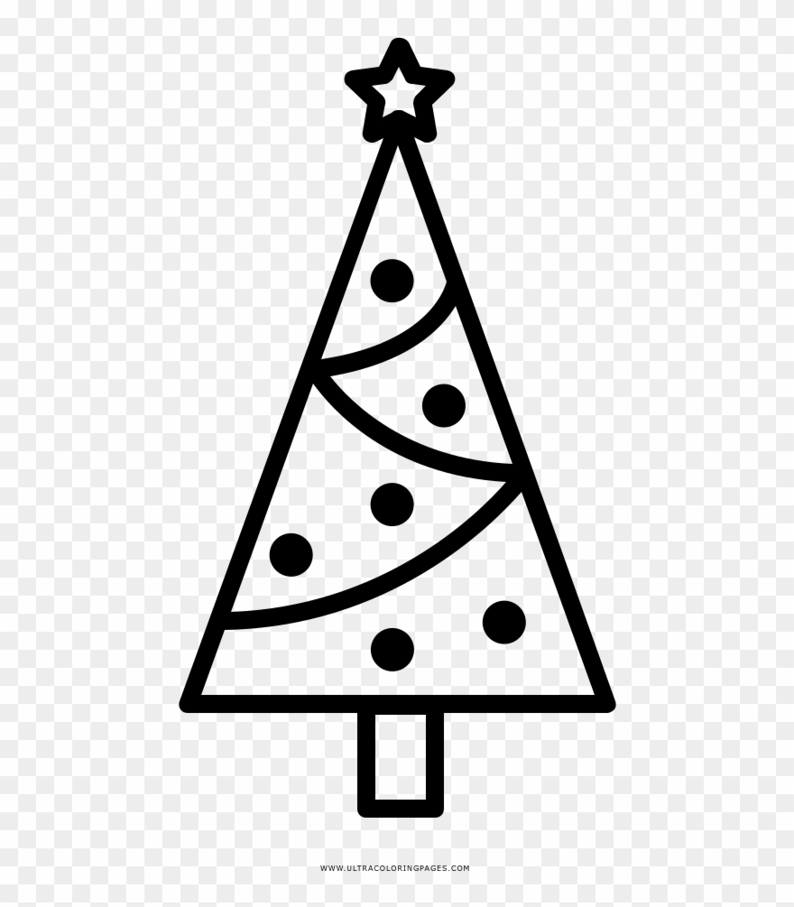 Weihnachtsbaum Ausmalbilder - Para Dibujar Pino De Navidad Clipart