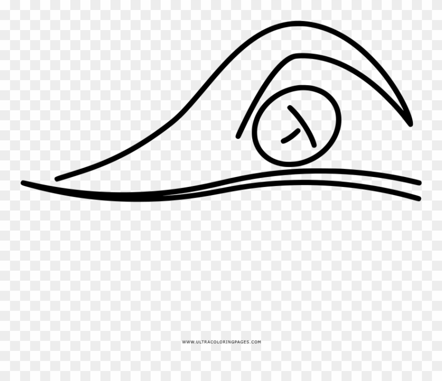 Schwimmen Ausmalbilder - Line Art Clipart