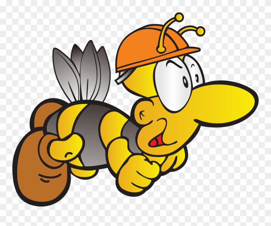 Euclidean Vector Cartoon Venom Transprent - Cartoon Bee Worker Png Clipart