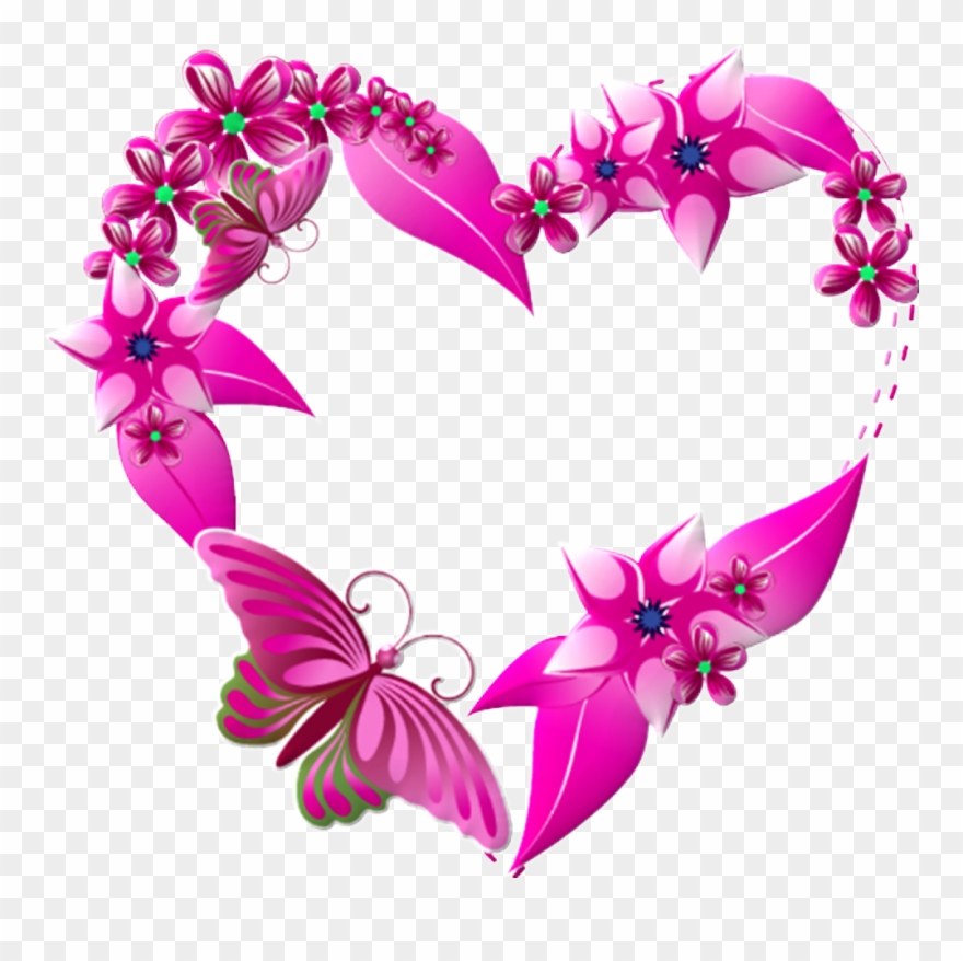 Flores Gigantes De Papel Para Boda - Blue Heart Shape Png Clipart