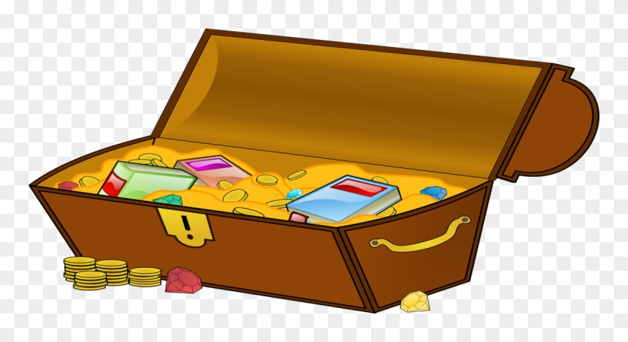 Peti Harta Karun Animasi Clipart