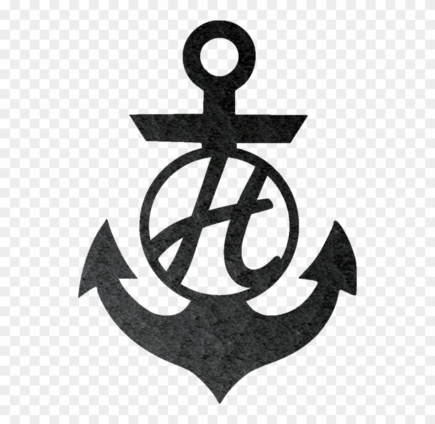 Anchor Customizable Steel Wall Sign - Anchor Stencil Clipart