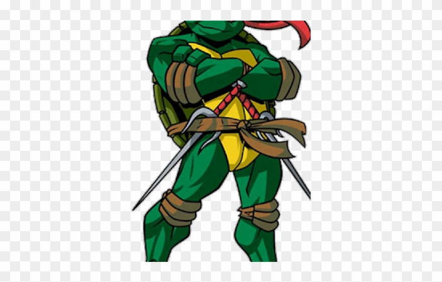 Ninja Turtles Clipart Raph - Ninja Turtle With Red Mask Name - Png Download