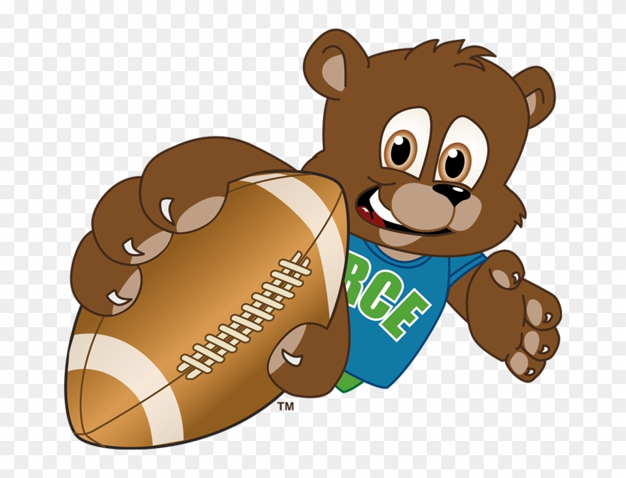 Rce Cub Football - Bear Holding A Baseball Clipart