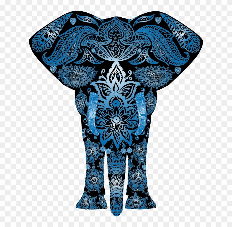 Medium Image - Colorful Elephant Clipart