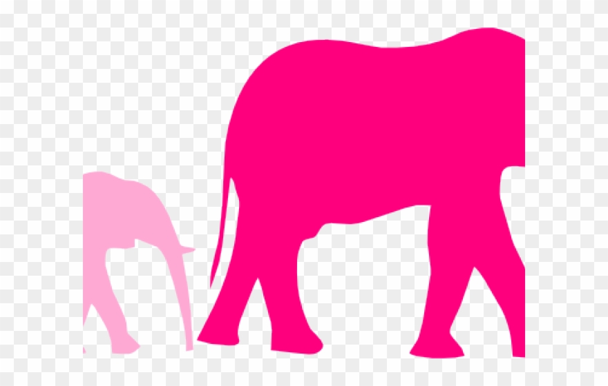 Zebra Clipart Mommy Baby - Elephant Clip Art - Png Download