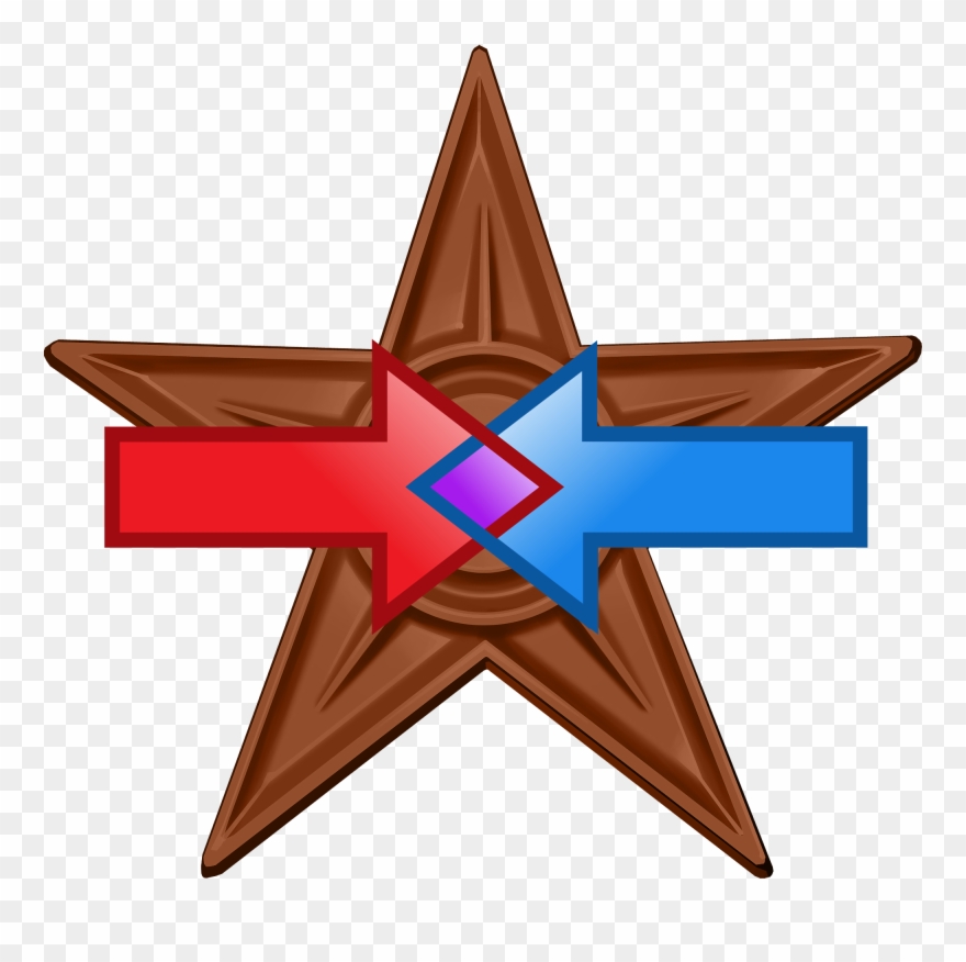 Merge Barnstar Hires - Barnstar Clipart
