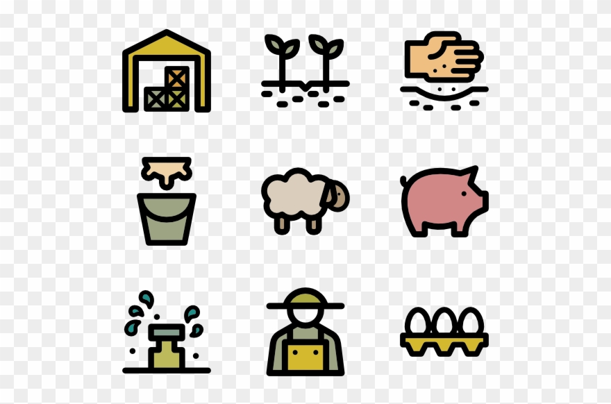 Farm Set - Board Game Icon Png Clipart