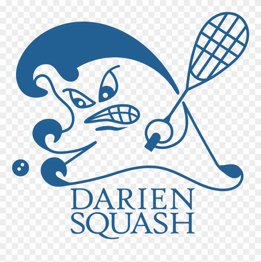 Blue Wave Logo - Darien Squash Clipart