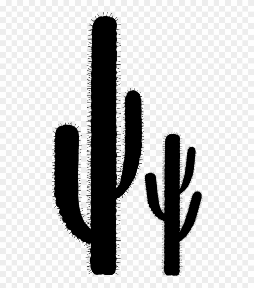 Cactus Silhouette - Saguaro Clipart