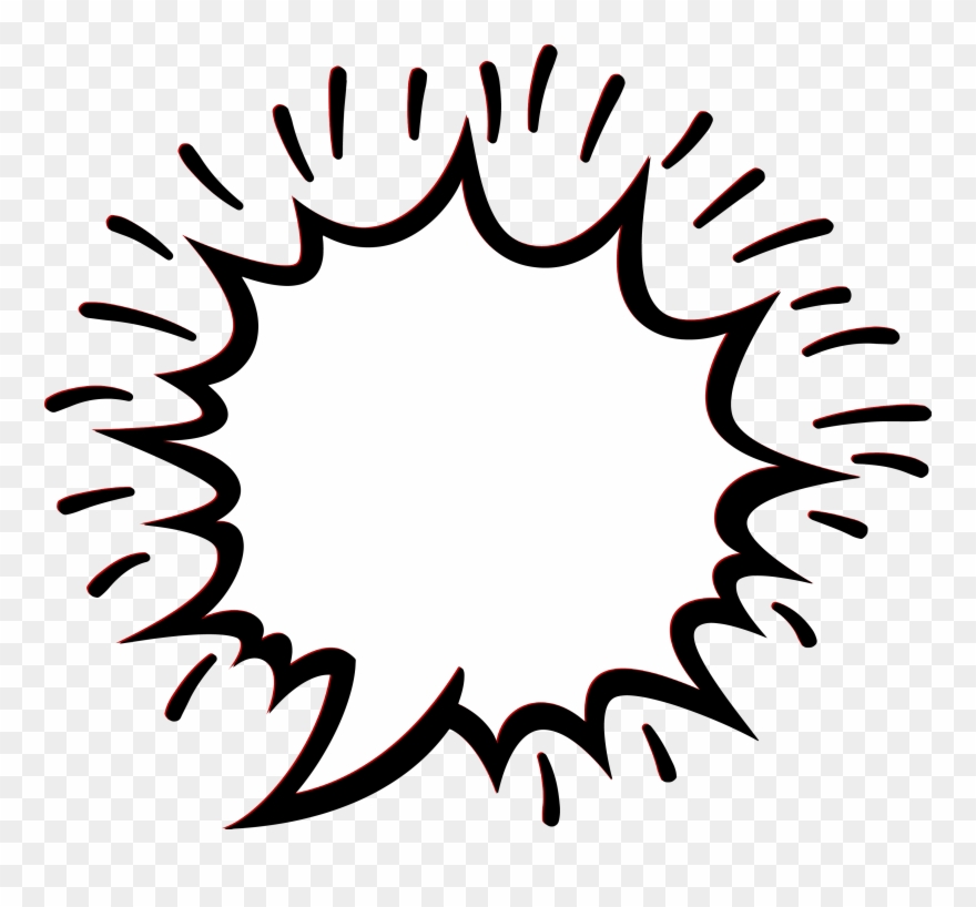 Explotion Empty Comic Bubbles Rain Clipart Png Image - Empty Pop Balloon Png Transparent Png