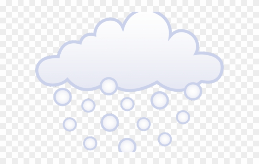 Snowfall Clipart Snow Effect - Cloud Snowing Clipart - Png Download