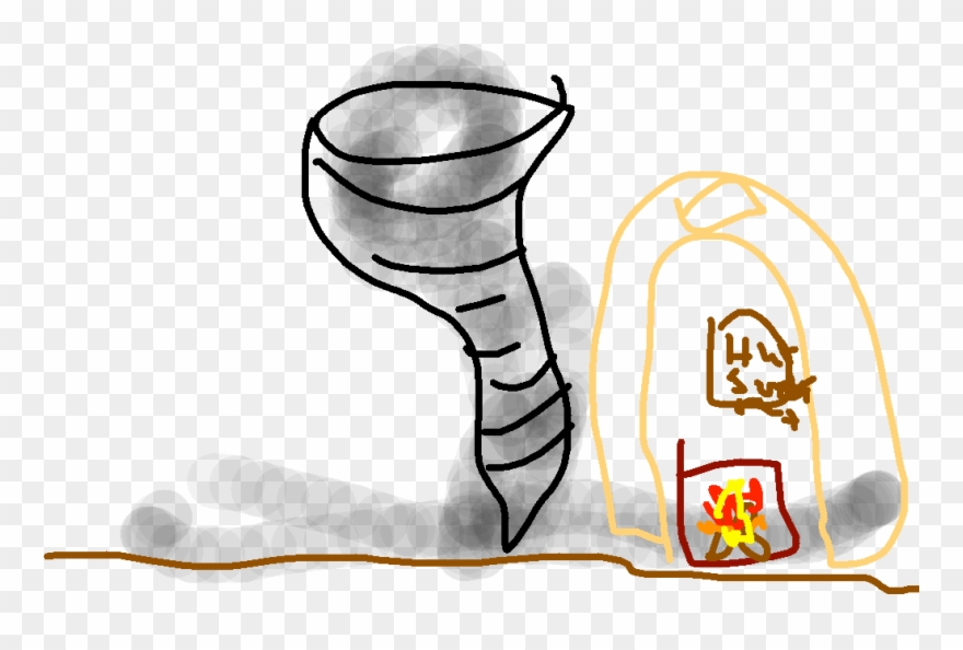 Background Scene - Close Tornado Clipart