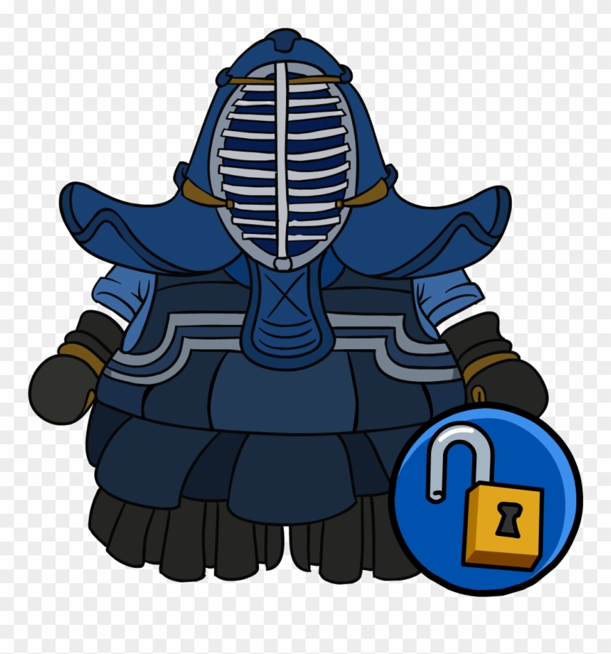 Kendo Suit - Club Penguin Blue Clipart