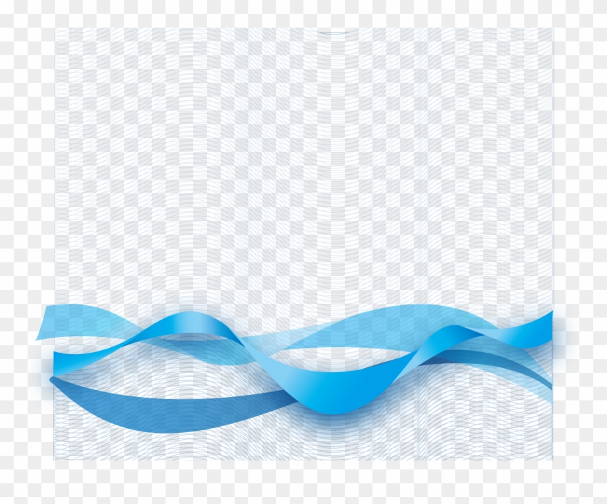 Ribbon Blue - Wrapping Paper Clipart