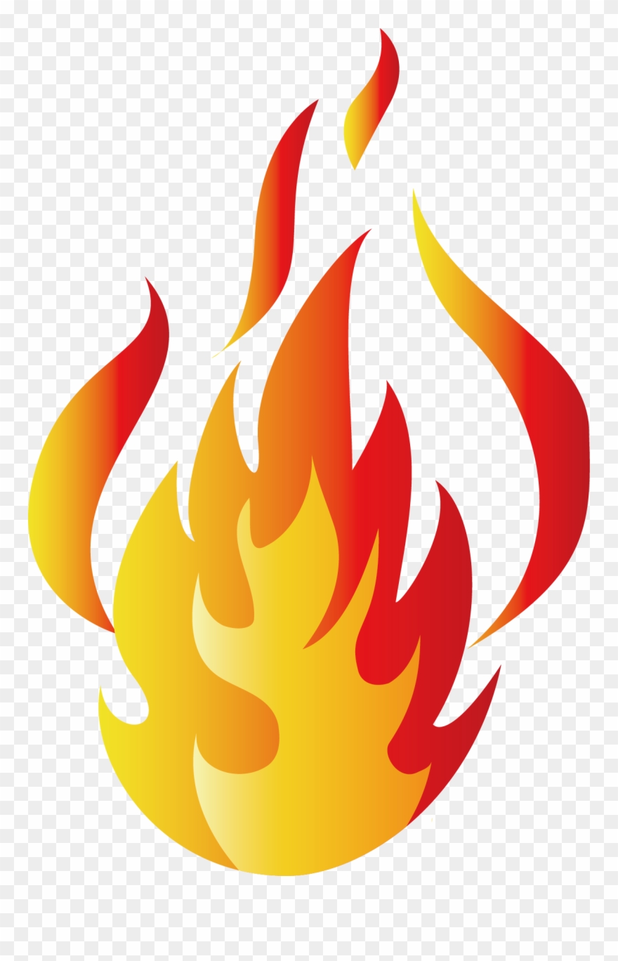 Cool Flame Transprent Free - Flame Cartoon Clipart
