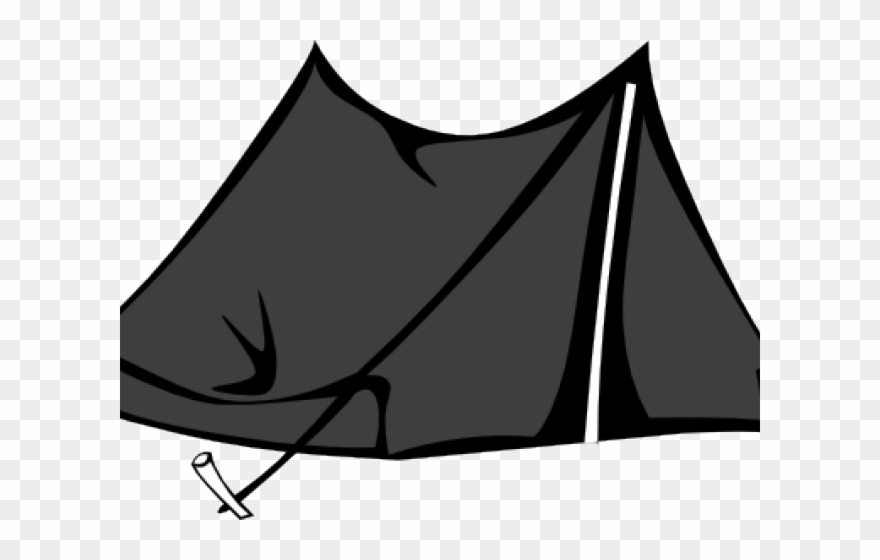 Tent Clipart Black And White - Tent Clipart Png Transparent Png