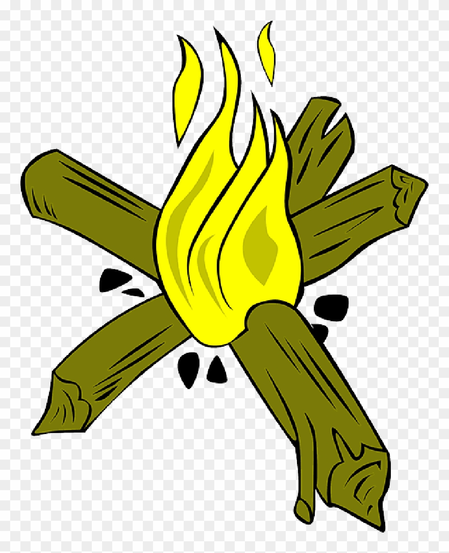 Star, Fire, Cartoon, Cooking, Camp, Campfires, Cranes - Star Fire For Camping Clipart