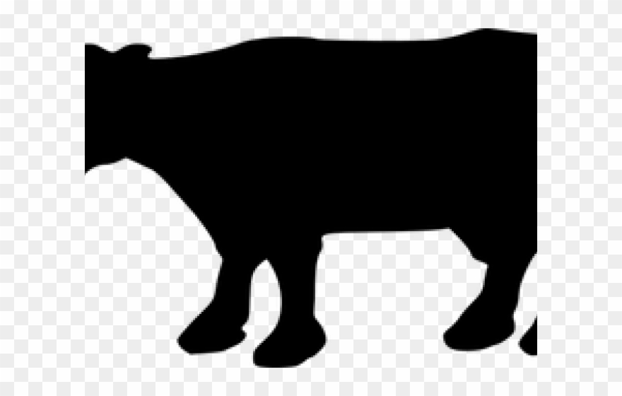 Farm Animals Clipart Silhouette - Animal Silhouette Side View - Png Download