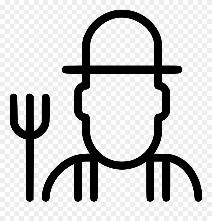 Png File Svg - Farmer Icon White Clipart