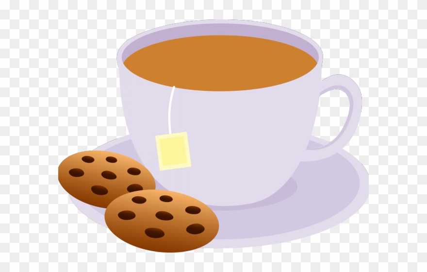 Tea Cup Clipart Coffe - Tea And Biscuits Clipart - Png Download