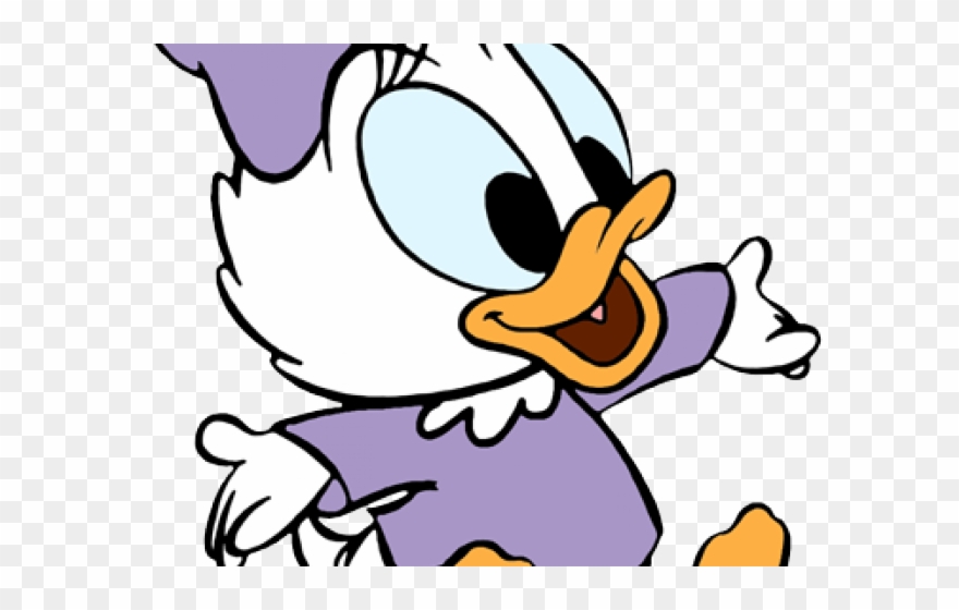 Baby Animal Clipart Disney - Baby Daisy Duck Png Transparent