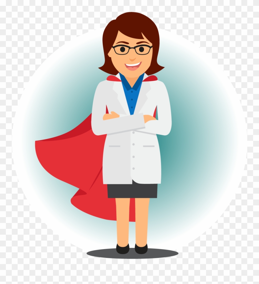 Care Provider Comes To You - Superhero Doctor Clipart