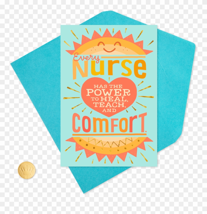 Teach And Comfort Nurses Day Card - Construction Paper Clipart
